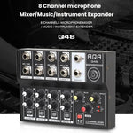 Mixer audio 8 canali con effetti digitali Q48