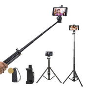 YUNTENG 1688L Treppiede Selfie Stick Bluetooth 16.5-77"