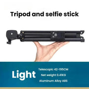 YUNTENG 1688L Treppiede Selfie Stick Bluetooth 16.5-77"