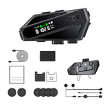 Interfono Bluetooth C6 IPX6 con LED e Microfoni Hard e Soft