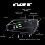 Interfono Bluetooth C6 IPX6 con LED e Microfoni Hard e Soft