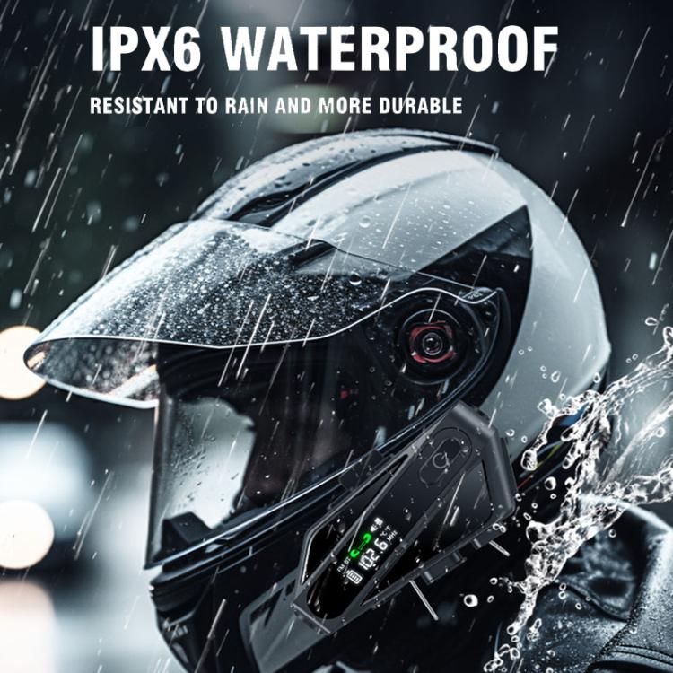 Interfono Bluetooth C6 IPX6 con LED e Microfoni Hard e Soft