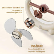 Multifunctional Fan Light Sound Big Wind Power With Light Wall Mounted Long Life Desktop Small Ceiling Fan, Rechargeable Beige, Remote Control Beige, Rechargeable Blue, Remote Control Blue