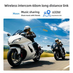 Interfono Bluetooth Moto C8Max con Videocamera HD 1080P