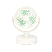 Desktop Fan Outdoor Student Office Portable Rechargeable USB Tabletop Small Fan, Without Light (White), Without Light (Khaki), With Light (White), With Light (Khaki)
