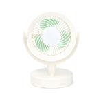 Ventilatore da tavolo portatile ricaricabile USB con luce opziona
