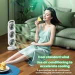 Ventilatore da tavolo portatile USB con tripla turbina