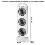 Ventilatore da tavolo portatile USB con tripla turbina