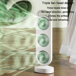 Ventilatore da tavolo portatile USB con tripla turbina