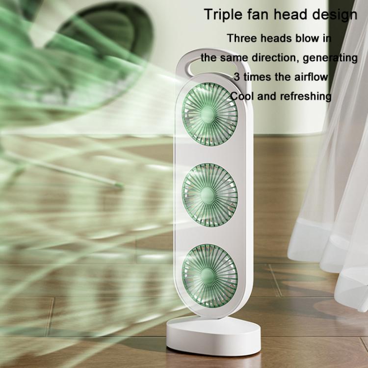 Ventilatore da tavolo portatile USB con tripla turbina