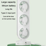 Ventilatore da tavolo portatile USB con tripla turbina