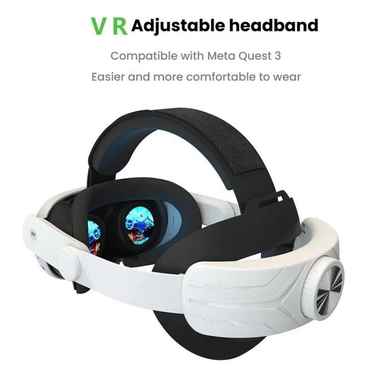 For Meta Quest 3 / 3S Adjustable Headband No Face Pressure VR Head Strap Accessories
