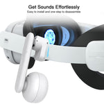 Cuffie VR indipendenti per Meta Quest 2 e 3 con clip regolabile