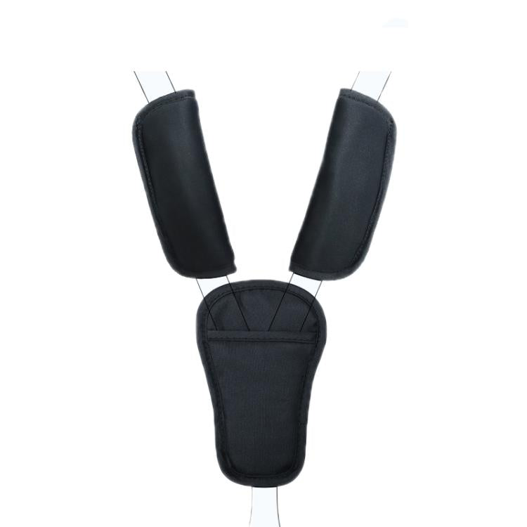 Protezione per la spalla della cintura di sicurezza del passeggino, Black Regular, Black Nylon Patch, Black Crotch Protector, Black Regular 3pcs /Set, Black Nylon 3pcs /Set