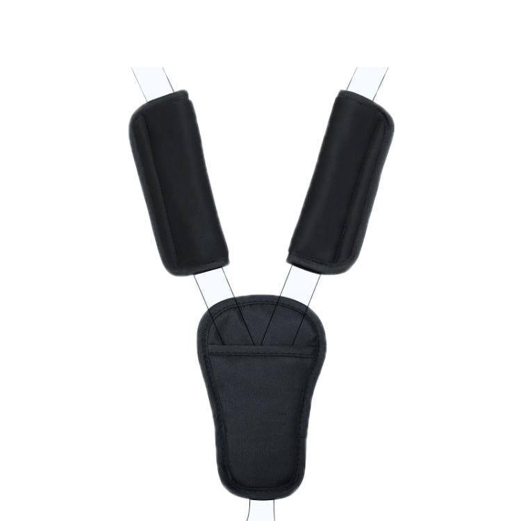 Protezione per la spalla della cintura di sicurezza del passeggino, Black Regular, Black Nylon Patch, Black Crotch Protector, Black Regular 3pcs /Set, Black Nylon 3pcs /Set