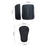 Protezione per la spalla della cintura di sicurezza del passeggino, Black Regular, Black Nylon Patch, Black Crotch Protector, Black Regular 3pcs /Set, Black Nylon 3pcs /Set