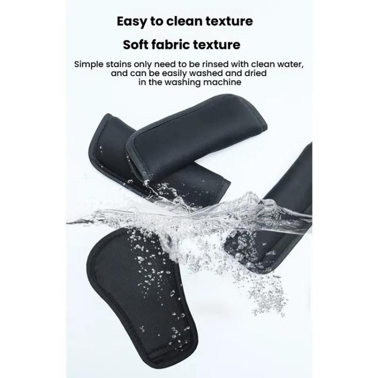 Protezione per la spalla della cintura di sicurezza del passeggino, Black Regular, Black Nylon Patch, Black Crotch Protector, Black Regular 3pcs /Set, Black Nylon 3pcs /Set
