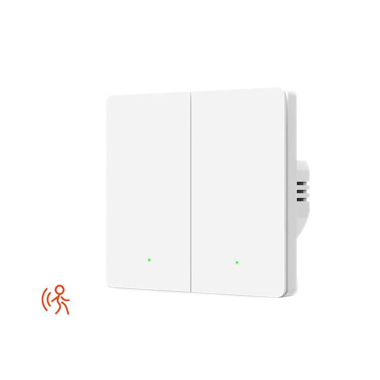 Compatible Tuya ZigBee Smart Light Switch With Radar Motion Sensor No Capacitor Required, 1-Gang, 2-Gang, 3-Gang
