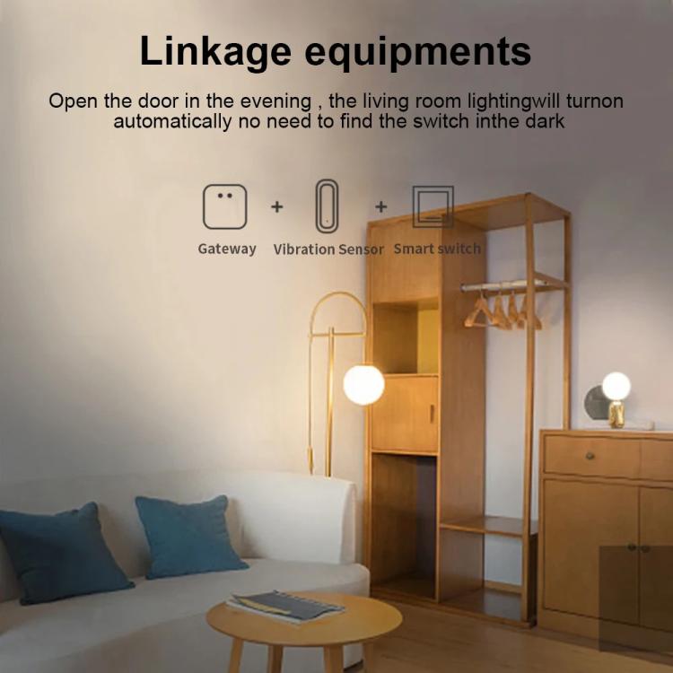 Sensore vibrazione e inclinazione ZigBee compatibile Tuya