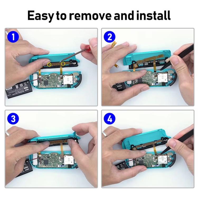 Set da 3 pezzi per la riparazione dei pulsanti Joy-Con di Nintendo Switch, cavo flessibile per pulsanti del gamepad.