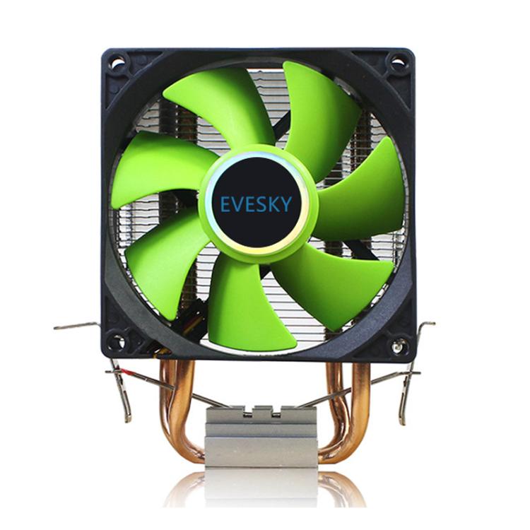 EVESKY CPU Cooler PC Radiator 1850-2200 RPM Quiet Fan For Intel LGA775/115x/1366 & AMD AM2/AM3 Sockets, 200