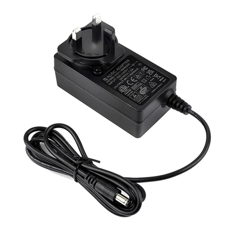 Alimentatore DC 9V 5A con cavo 1,2 m e spina EU/UK/US