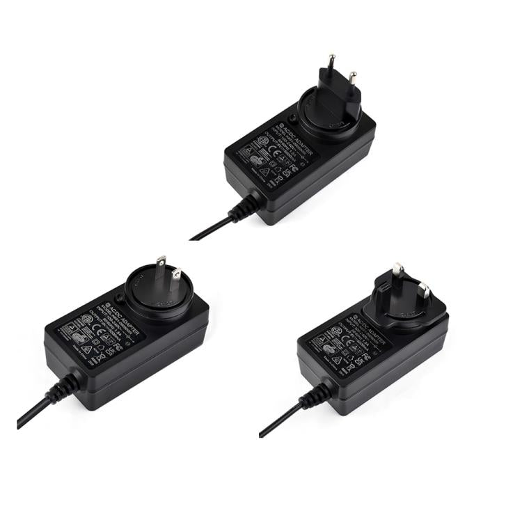Alimentatore DC 9V 5A con cavo 1,2 m e spina EU/UK/US