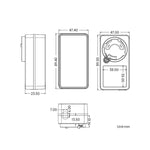 Alimentatore DC 9V 5A con cavo 1,2 m e spina EU/UK/US