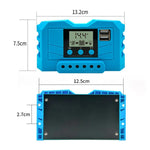 Controller di carica solare 12V 24V PWM con display LCD
