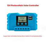 Controller di carica solare 12V 24V PWM con display LCD
