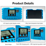 Controller di carica solare 12V 24V PWM con display LCD