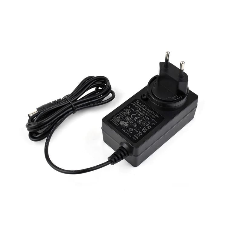 Alimentatore 24V 2A con cavo 1,2m e spina EU/UK/US