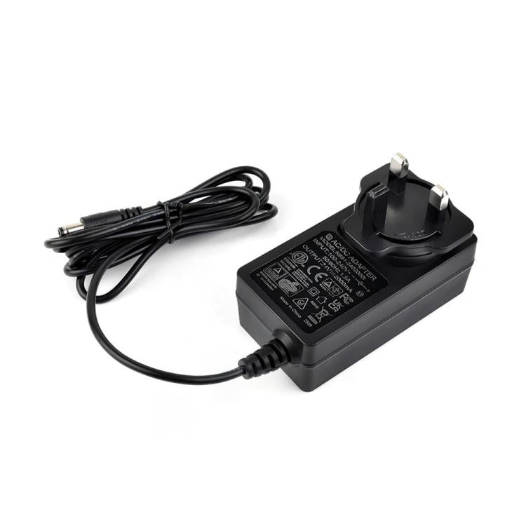 Alimentatore 24V 2A con cavo 1,2m e spina EU/UK/US