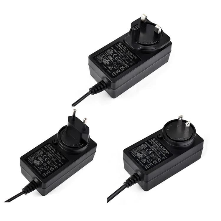 Alimentatore 24V 2A con cavo 1,2m e spina EU/UK/US