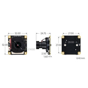Waveshare For Raspberry Pi Series Boards IMX462 2MP Fixed-Focus IR-CUT Starlight Camera, 30450