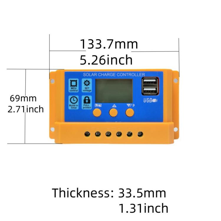 Controller di carica solare 12V 24V 10A 20A 30A