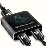 PWAY S6203H 8K 60Hz 2 In 1 Out HDMI-Compatible Two-Way Switcher