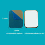 Adesivo lamiera ferro per supporto magnetico 35x45mm