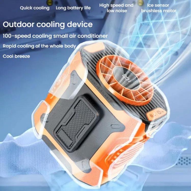 Ventilatore portatile da cintura 100 velocità 5000mAh