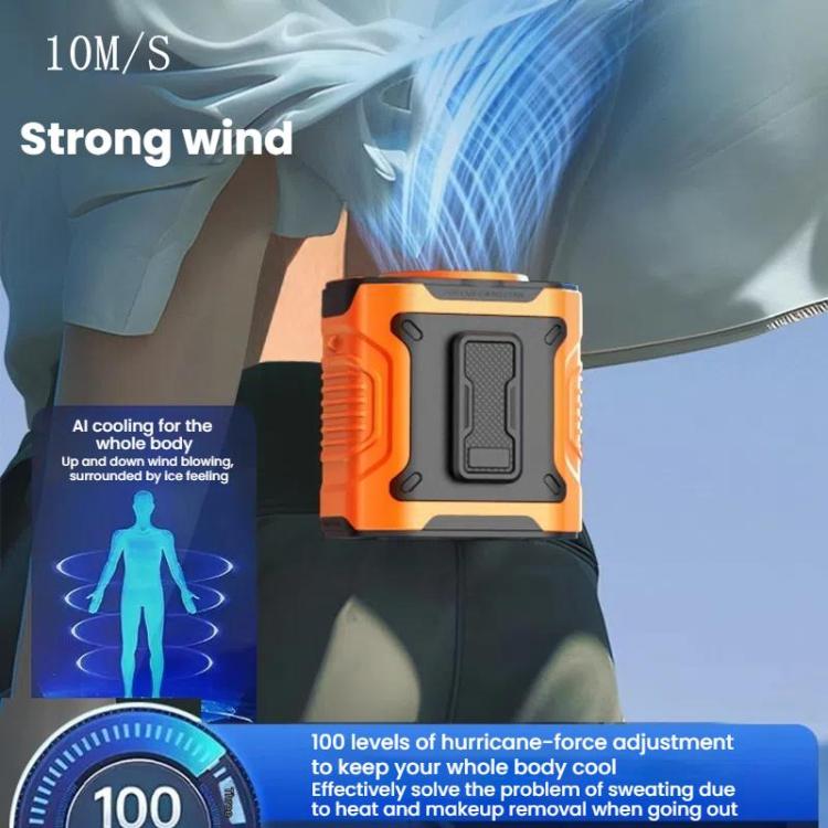 Ventilatore portatile da cintura 100 velocità 5000mAh