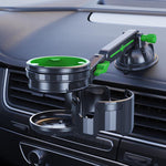Portabicchieri multifunzionale per auto, con ventosa di grandi dimensioni, supporto per bevande., Long Rod Gray, Long Rod Green, Short Rod Gray, Short Rod Green