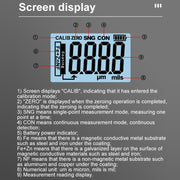 Mingzheng Iron Aluminum Zinc Three-Purpose Paint Film Coating Thickness Gauge