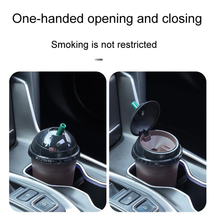 Posacenere separato a forma di tazza da caffè, resistente alle alte temperature, per auto e casa., HY-413