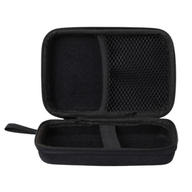EVA Hard Disk Bag Portable Drop-proof Mobile Power Storage Bag Zipper Toolkit Accessory Storage Case, (Black)