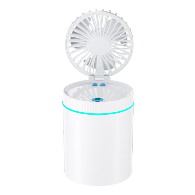 F98 Spray Cooling Desktop Small Fan Bedroom Office Portable Humidifier With Colored Lights, Plug-in (White), Plug-in (Green), Plug-in (Blue), Battery (White), Battery (Green), Battery (Blue)