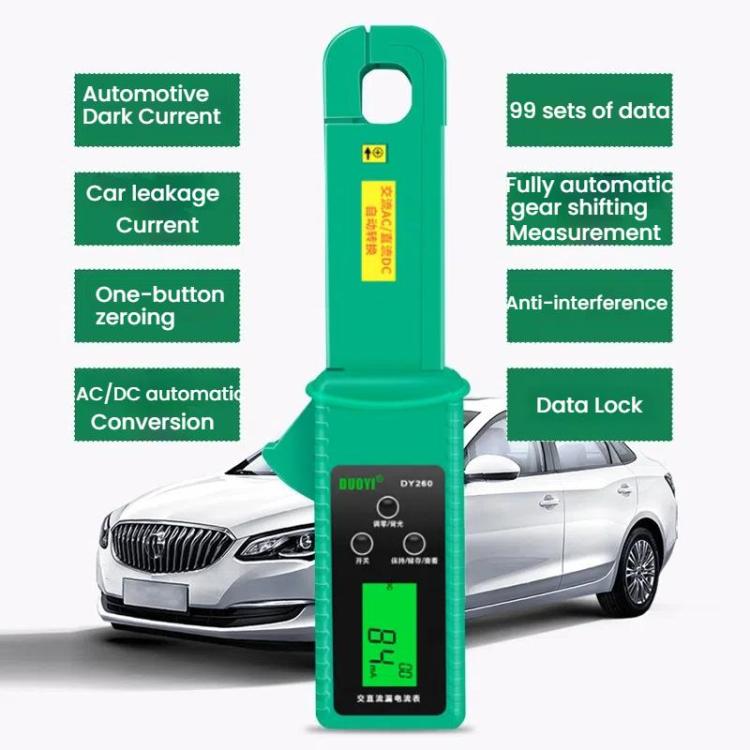 Pinza amperometrica per corrente di dispersione auto DUOYI - Tester CC