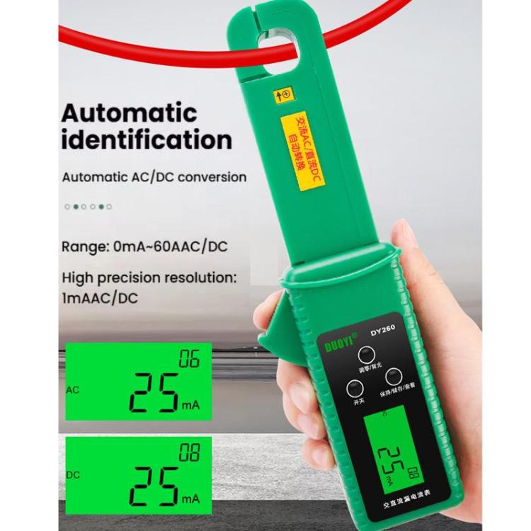 Pinza amperometrica per corrente di dispersione auto DUOYI - Tester CC