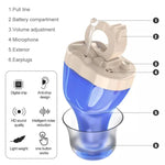 Apparecchio acustico digitale intelligente con riduzione del rumore CIC e amplificatore di suono regolabile per anziani., Right Ear Red, Left Ear Blue, Left+Right Red Blue, Left Ear Skin Color, Right Color Skin Color, Left+Right Skin, Right Ear Black  ...