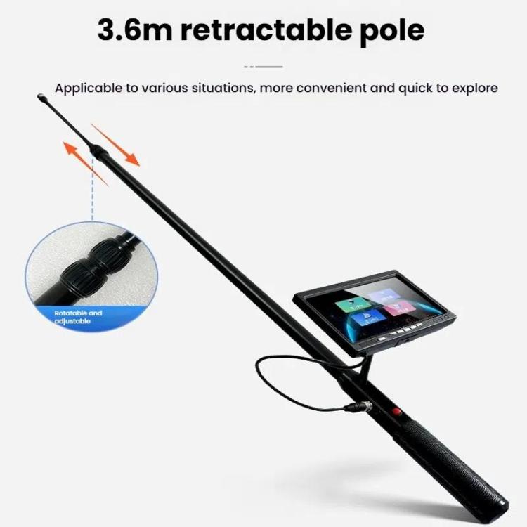 Life Detector Earthquake Coal Mine Fire Rescue Snake Eyes Infrared HD Intelligent Video Inspection Mirror, US Plug, KZX-V6D With Video
