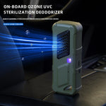Deodorizzatore UVC per auto, purificatore d'aria con ricarica USB e ozono.